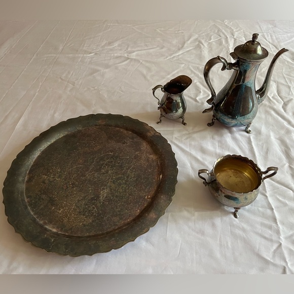 International Silver Co Silver Plated Hollowware 4 Piece Tea/Coffee Set Vintage - Picture 2 of 13